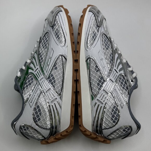 BV Luxe White Silver Sports Kicks - Picture 5 of 6